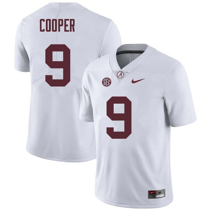 Alabama Crimson Tide Men's Amari Cooper #9 White NCAA Nike Authentic Stitched College Football Jersey LG16A18SR
